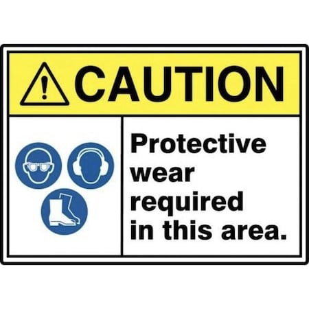 Accuform ANSI ISO CAUTION SAFETY SIGN MRPE644VA MRPE644VA